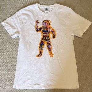 Billionaire Boys Club White Tee with Orange and Purple Astronaut
